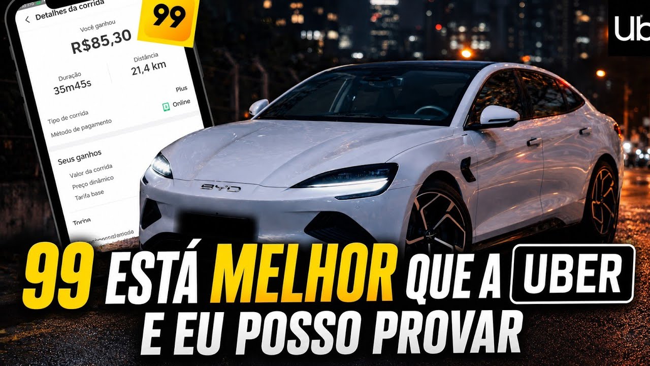 MENOS horas, MAIS dinheiro: 99 POP é realmente melhor que a UBER? Fiz R$547,61 em 7 horas