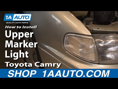 How To Install Replace Upper Marker Light Toyota Camry 92-94 1AAuto.com