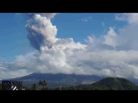 ERUPTION - Mayon volcano in Albay Philippines belched out black smoke on May 7, 2013 @ 8AM. It reached about 3 kms high and still rising. No official report yet from PH...