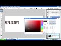 Photoshop CS3 - Reflecting Text or Imagery Tutorial