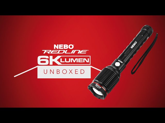 Nebo Redline 6K rechargeable flashlight,6000 lumens,super bright in Fishing, Camping & Outdoors in Oshawa / Durham Region