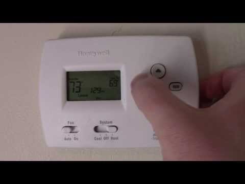 how to adjust old honeywell thermostat