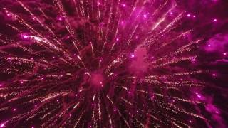 Fireworks filmed with a drone / 空撮 本栖湖 神湖祭 花火大会 - Motosuko Sinko Festival
