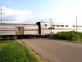 BNSF Amtrak Mendota Illinois Railroad Crossing BNSF Amtrak Mendota Illinois Railroad Crossing