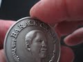 Double Sided Two Headed Two Faced Obama Commemorative Coin 2009