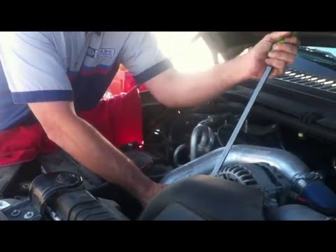 how to change serpentine belt on 6.0 powerstroke