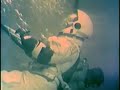 Anne Fisher in Space suit underwater. Anne Fisher in Space suit underwater.