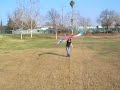 A short demonstration of one of my favorite worship banners, a nine foot billow of silk, a truly beautiful dance flag. Make His praise Glorious!