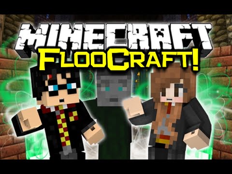 Minecraft FLOOCRAFT MOD Spotlight! - Harry Potter Teleportation! (Minecraft Mod Showcase)