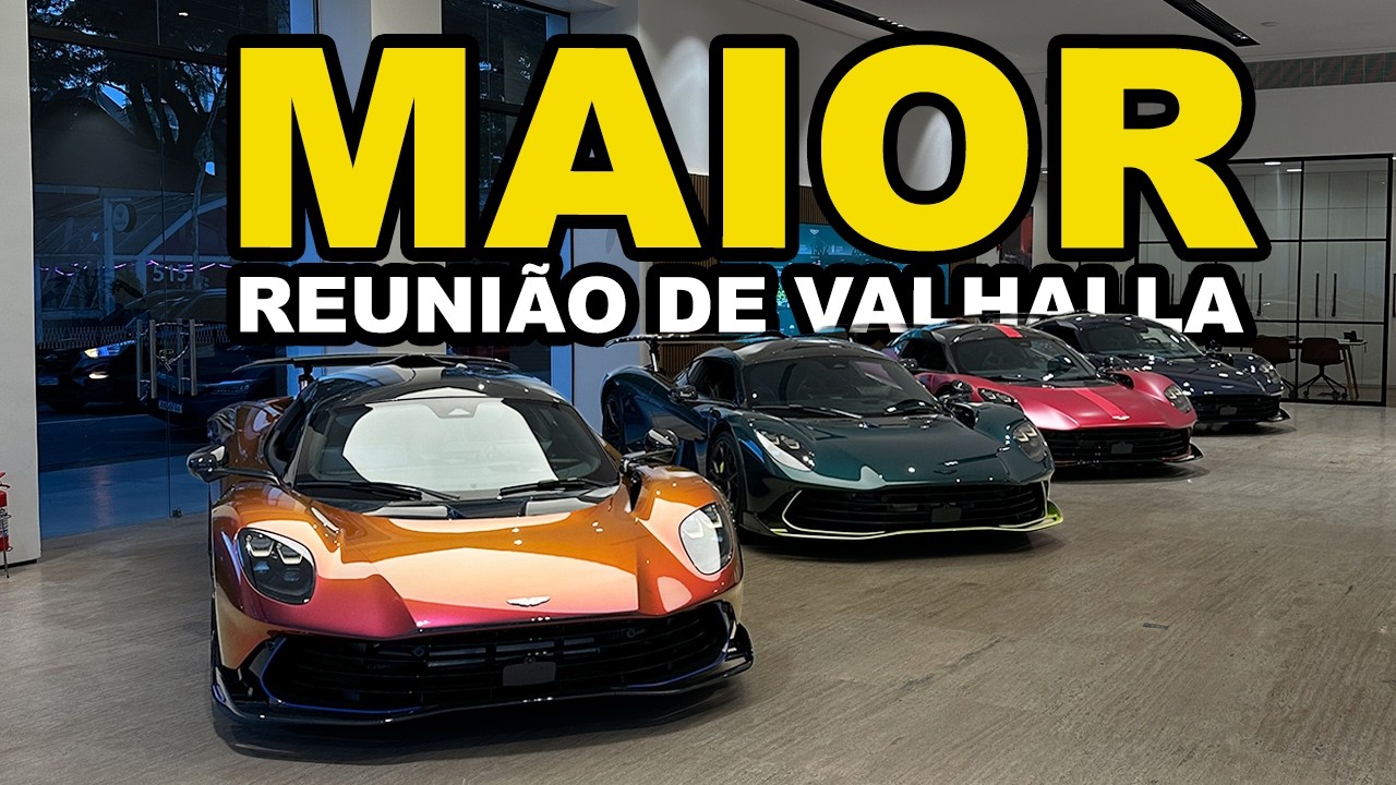 A MAIOR REUNIÃO de ASTON MARTIN VALHALLA em um ÚNICO SHOWROOM no MUNDO!