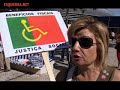 Trabalhadores portadores de deficiência concentraram-se na quinta feira 4 de Outubro de 2007 no Parque das Nações em Lisboa para defender a reposição dos benefícios fiscais no Orçamento para 2008, tendo entregue uma carta ao Comissário Europeu da Igualdade.As pessoas portadoras de deficiência viram os benefícios fiscais drasticamente reduzidos pela lei do orçamento de 2007. O governo Sócrates tratou-os então como 