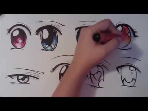 how to draw manga eyes