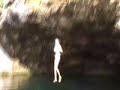 Hannah and Kyle jump into Cenote Hannah and Kyle jump into Cenote