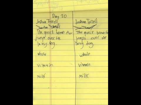 how to write with your left hand