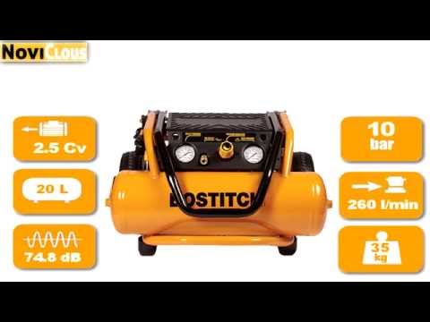 COMPRESSEUR à AIR BOSTITCH PS20E -  Cuve 20 L