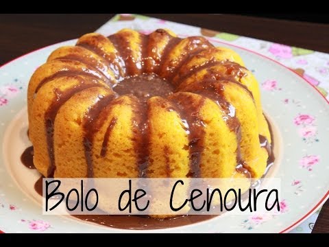 Bolo de Cenoura com Cobertura de Brigadeiro - Brincando de Ana Maria