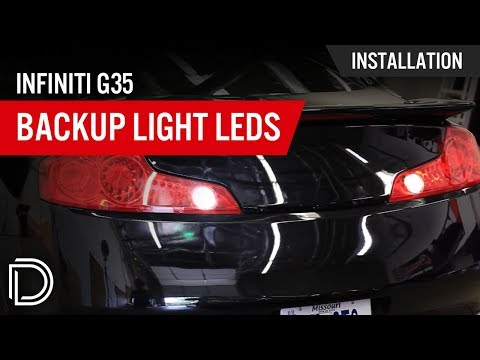 Infiniti G35 Tail Light Removal and Backup Light Install