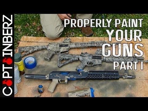 how to spray paint an ak 47