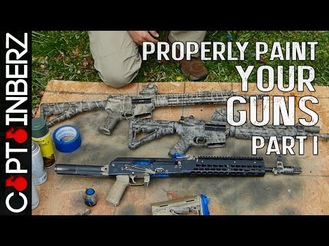 how to spray paint ak