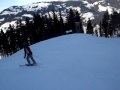 Skiing the Red Run from Choralpe to Brixen, skiwelt, Austria. Part 1