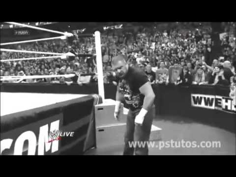 HHH returns and attacks Brock Lesnar Raw 25/2/13