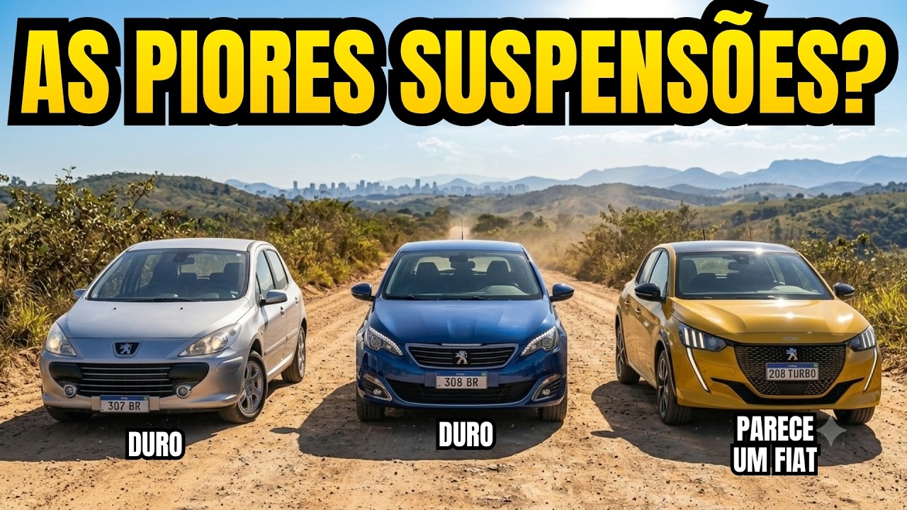 A EVOLUÇÃO DA PEUGEOT EM RELAÇÃO ÀS SUAS PÉSSIMAS SUSPENSÕES DO PASSADO!