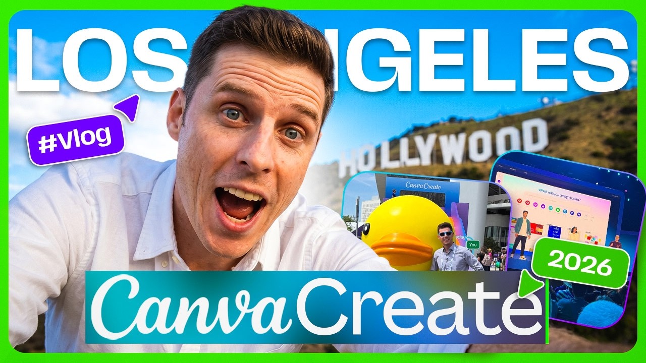 O CANVA nunca mais vai ser o mesmo depois disso [Vlog Canva Create 2026] Darlan Evandro!