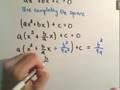 Deriving the Quadratic Formula