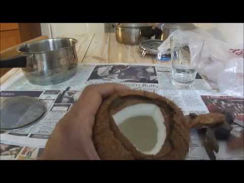 how to open coconut