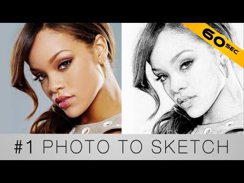 how to turn photo into a sketch