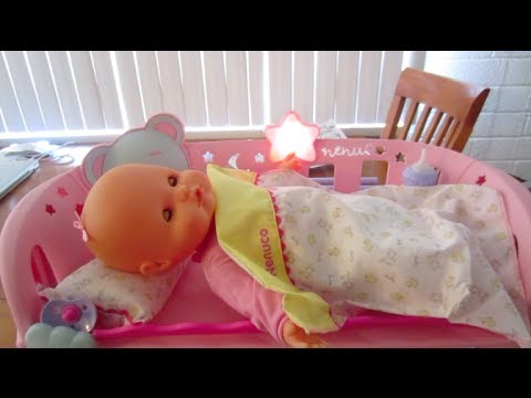 butterscotch Me sleeping how Sleep co baby walk Nenuco With to Doll &  Baby Cradle make