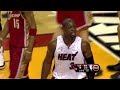 Dwayne Wade Smashes Through Anderson Varejao For A Dunk!