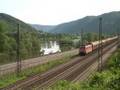 DB Schenker 185 039-5 mit Transfesa-Zug in Hatzenport