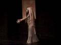 Maureen Freehill performs Butoh/Dance amid Paintings by Sudha Achar Freehill, Hilo, Hawaii