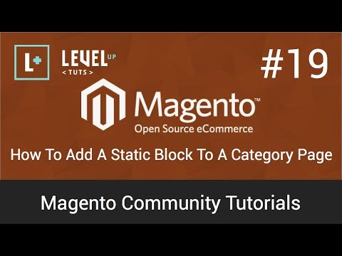 Magento Tutorials 19: How To Add A Static Block To A Category Page