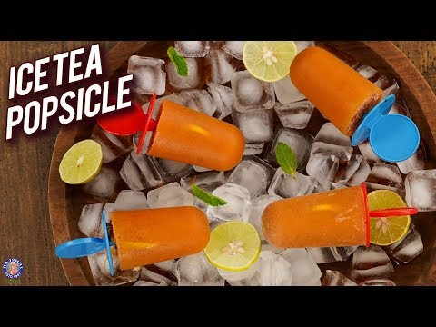 Homemade Lemon Iced Tea Popsicle – How To Make Ice Tea Popsicle – Summer Special Popsicle – Bhumika