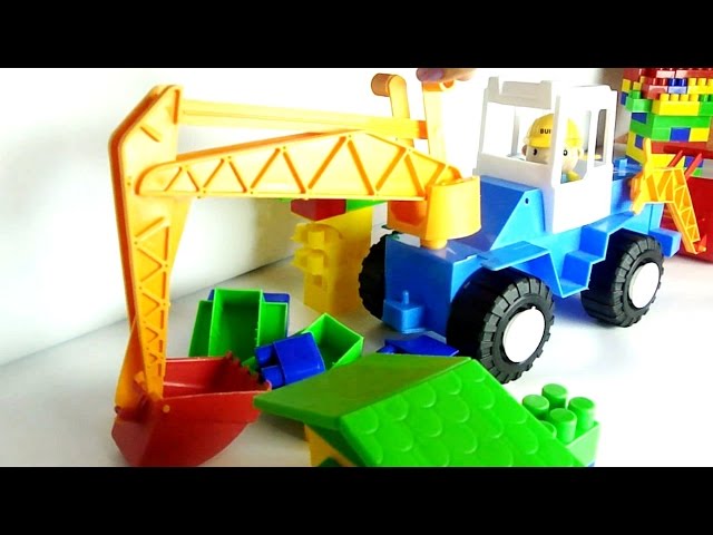 Собираем Экскаватор. Мультик про рабочие машины. Excavator for children