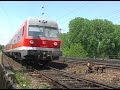 Zugbegegnung bei F�rth / Train meeting near F�rth