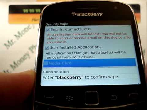 how to recover blackberry data after wipe