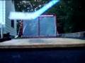 Hockey skills shooting pucks