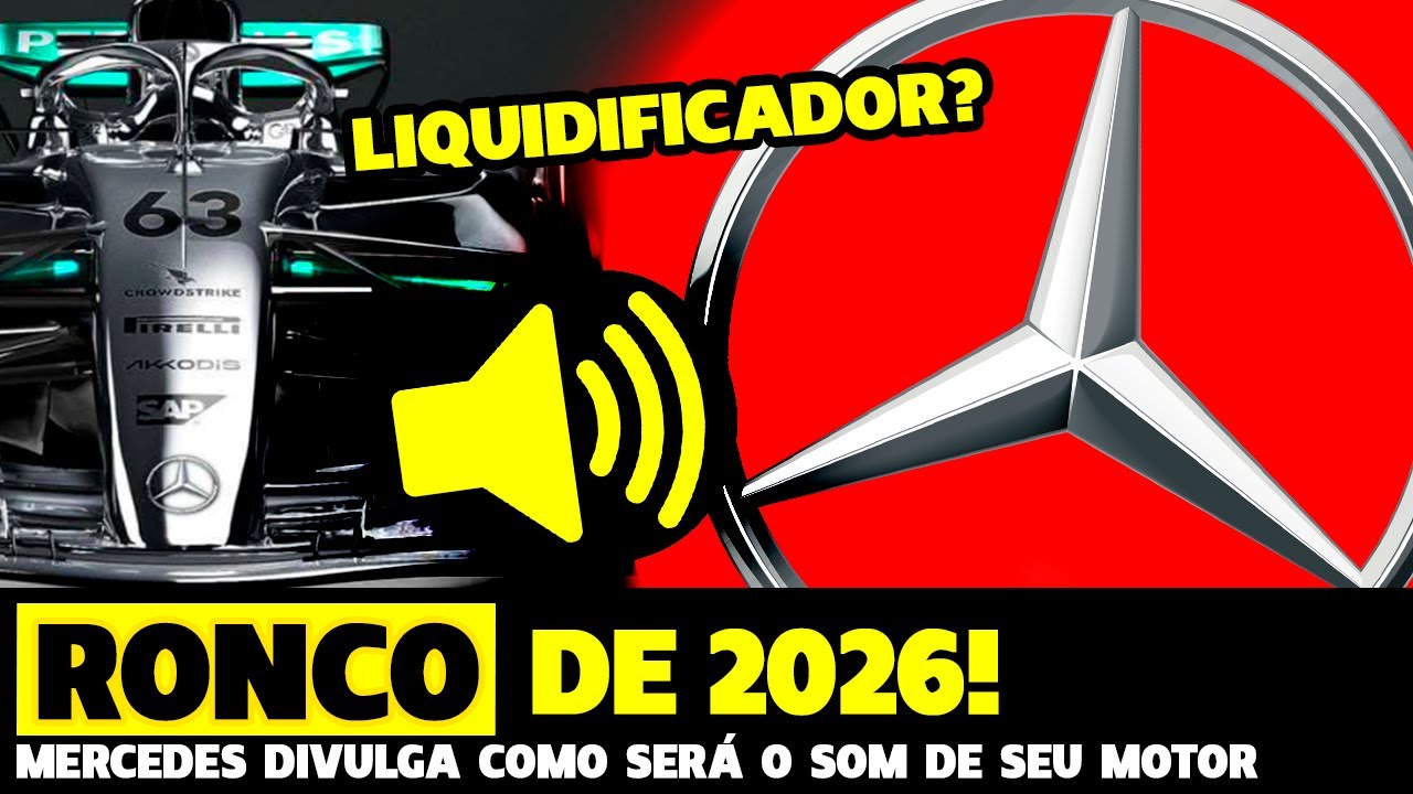 🚨Ouça O Ronco Do Motor Mercedes Dos Carros De 2026 Da Fórmula 1 | Gp Em Casa