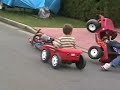 Kid falls on bike Kid falls on bike