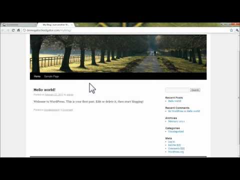 How to Install WordPress through QuickInstall at HostGator.com