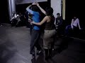 Abi e Isra bailando salsa