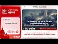 Radio thứ Tư 29/10/2025 - Vatican News Tiếng Việt