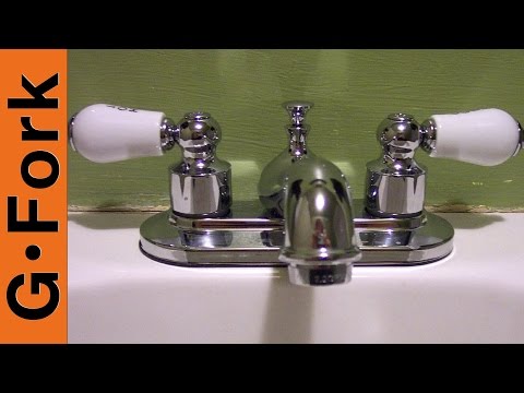 how to take off sink knobs