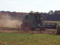 John Deere 9550 harvesting soybeans