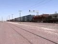 videos de BNSF manifest train@Newberry Springs, Calif.
