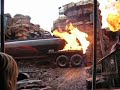 Exploding milk truck