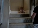 Chandler climbing the stairs Chandler climbing the stairs